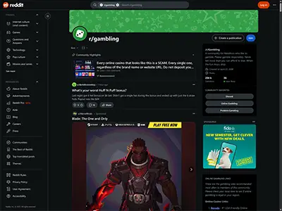 reddit gambling forum