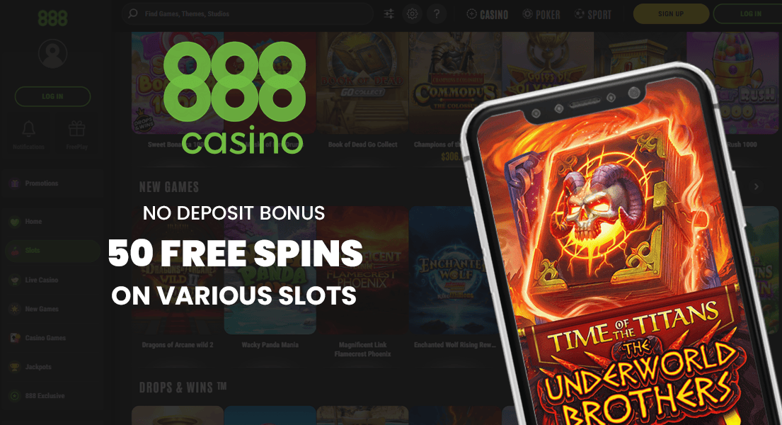 888 casino free spins no deposit bonus