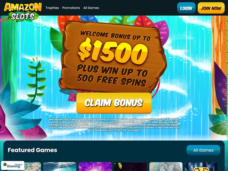 Amazon Slots Casino Alberta website