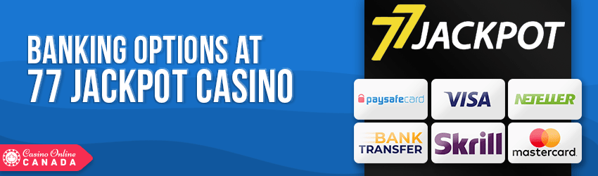 77 Jackpot Casino Banking