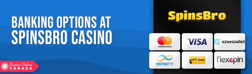 spinsbro casino banking