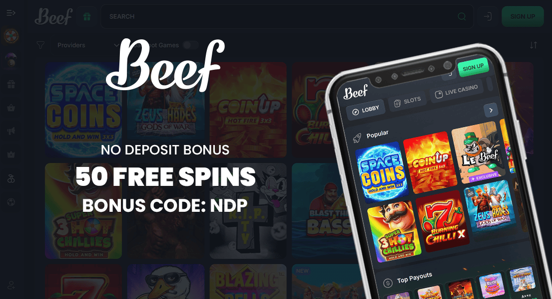 beef casino free spins no deposit bonus