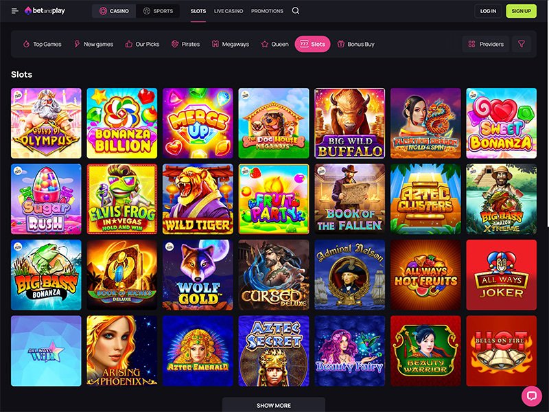 BetandPlay Casino games