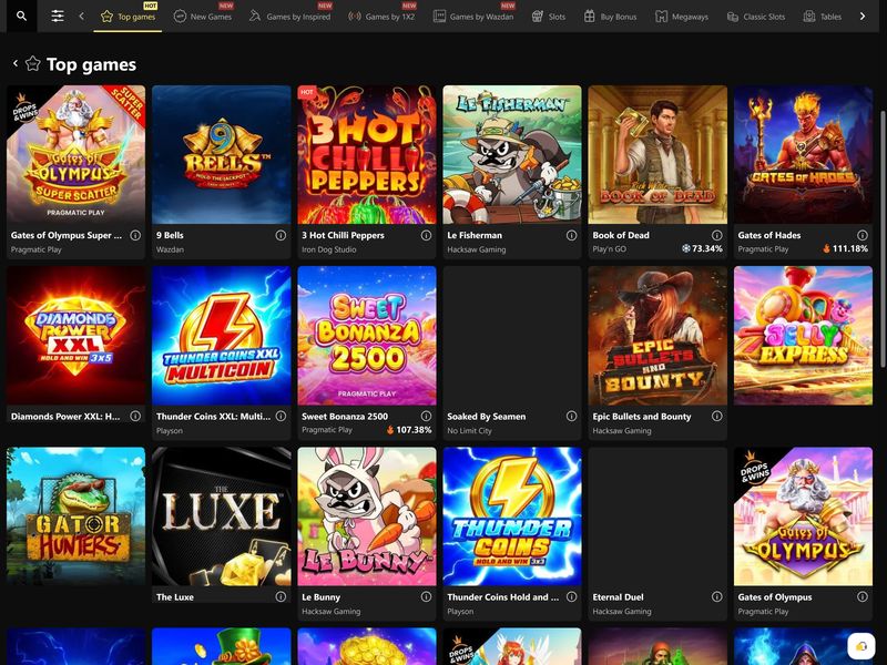 Betnova Casino Alberta games
