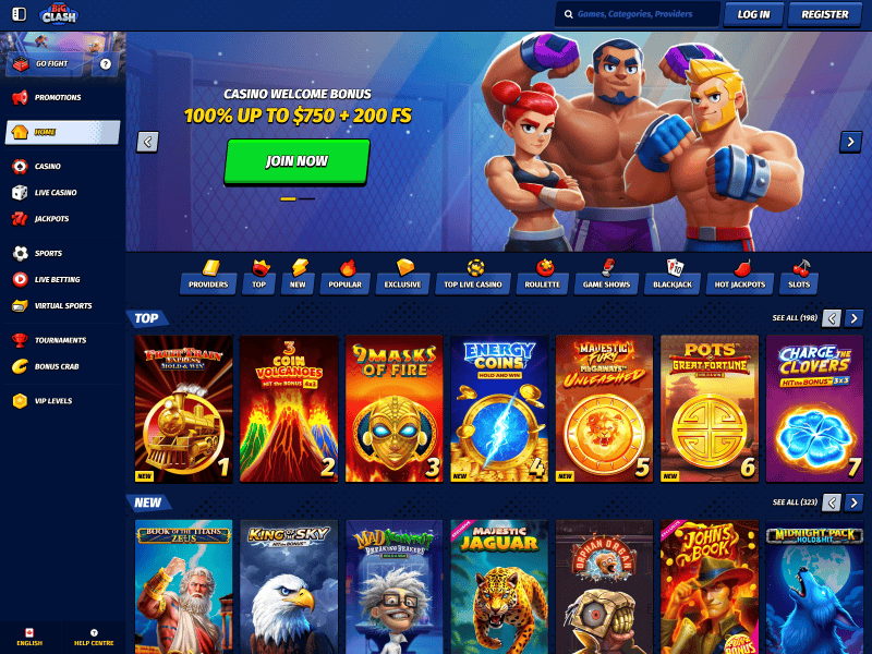 BigClash Casino website