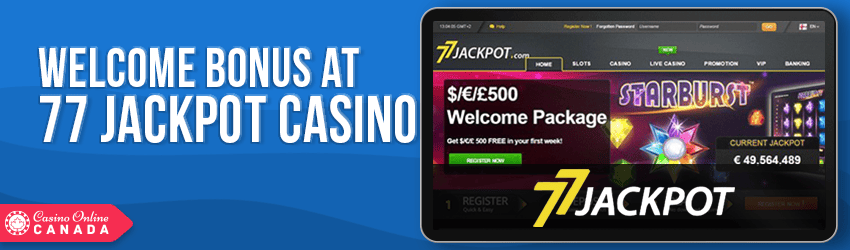 77 Jackpot Casino Bonus