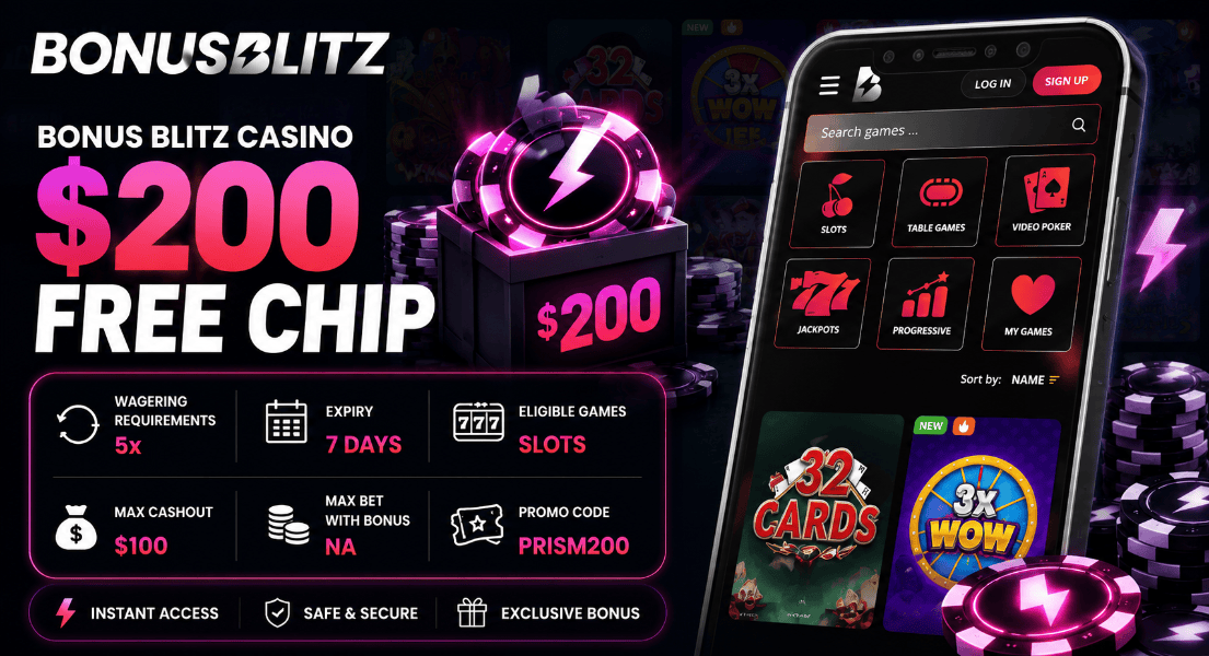 bonus blitz casino free chip bonus