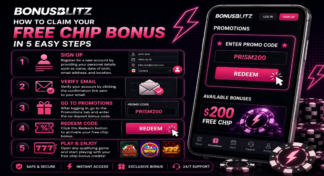 bonus blitz casino how to claim free chip bonus