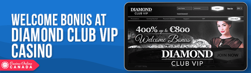 DiamondClubVIP Casino Bonus