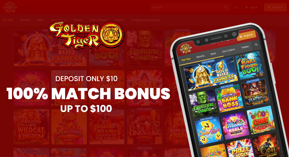 golden tiger 1 dollar deposit