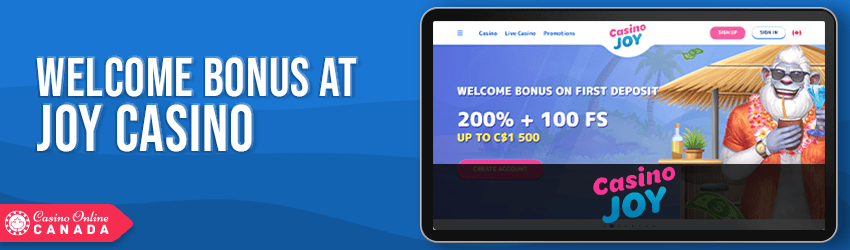 Joy Casino Bonus