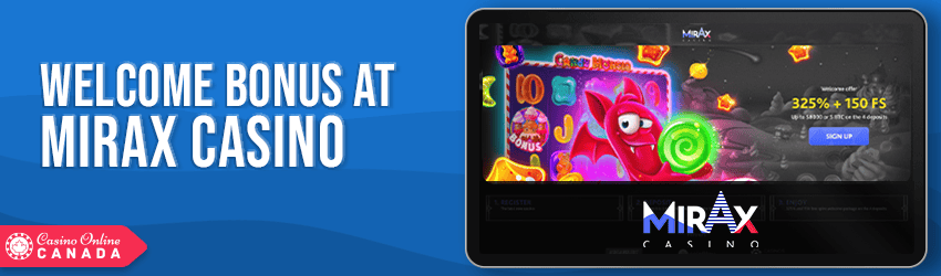 mirax casino welcome bonus