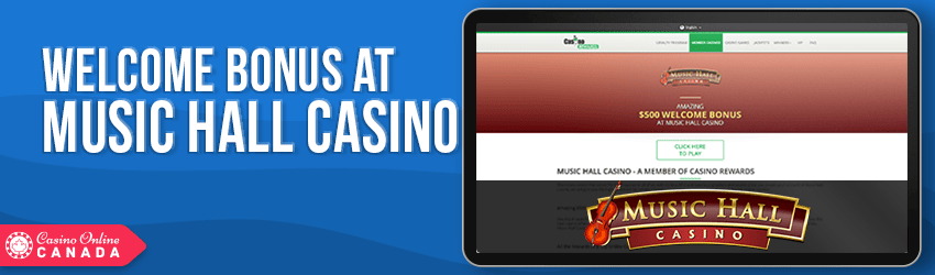 Music Hall Casino Bonus