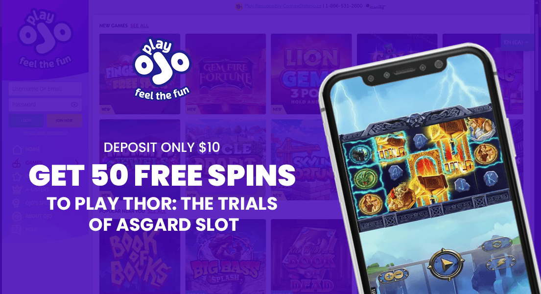 playojo 50 free spins canada