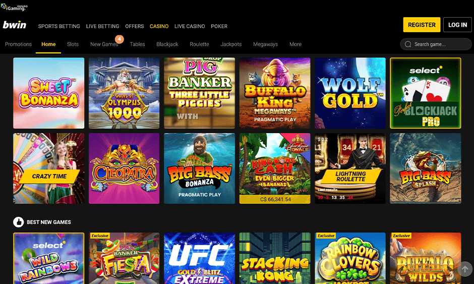 bwin casino ontario games screenshot