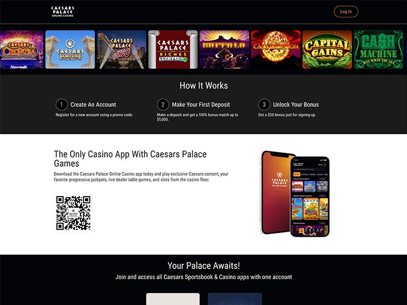 Caesars Casino Alberta website