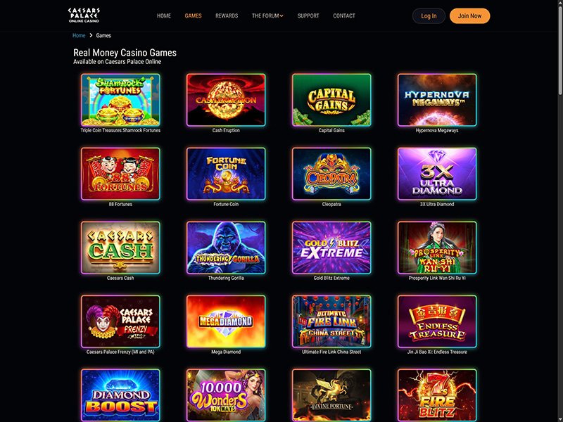 Caesars Casino Alberta games