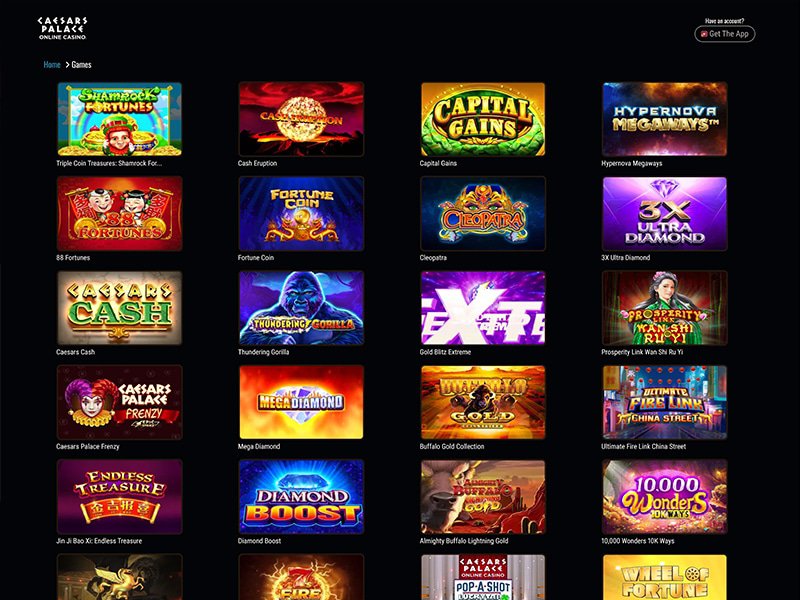 Caesars Casino Alberta games
