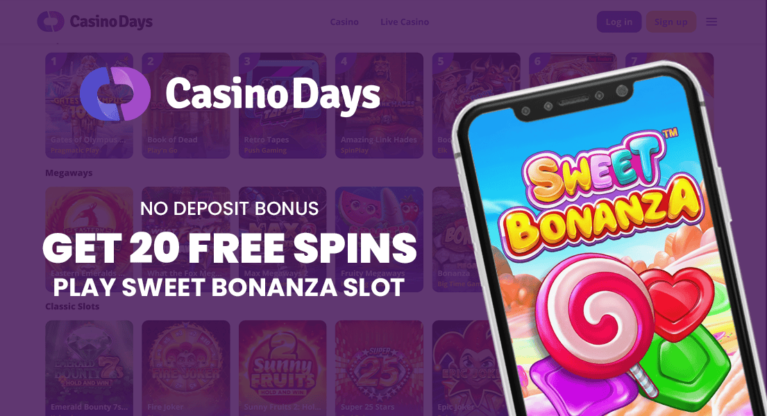 casino days 20 free spins no deposit