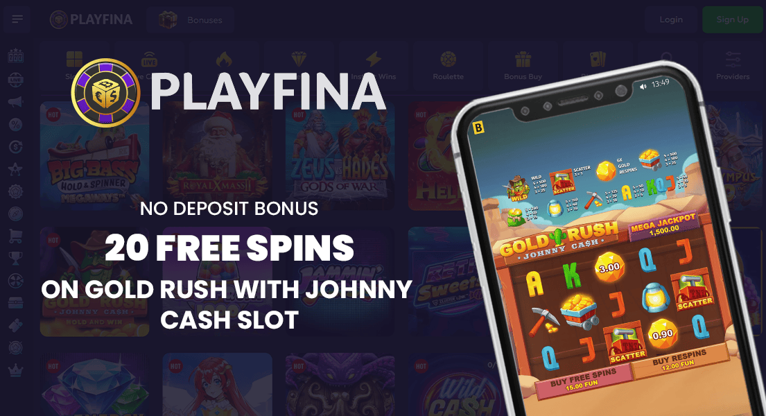 playfina casino free spins no deposit bonus