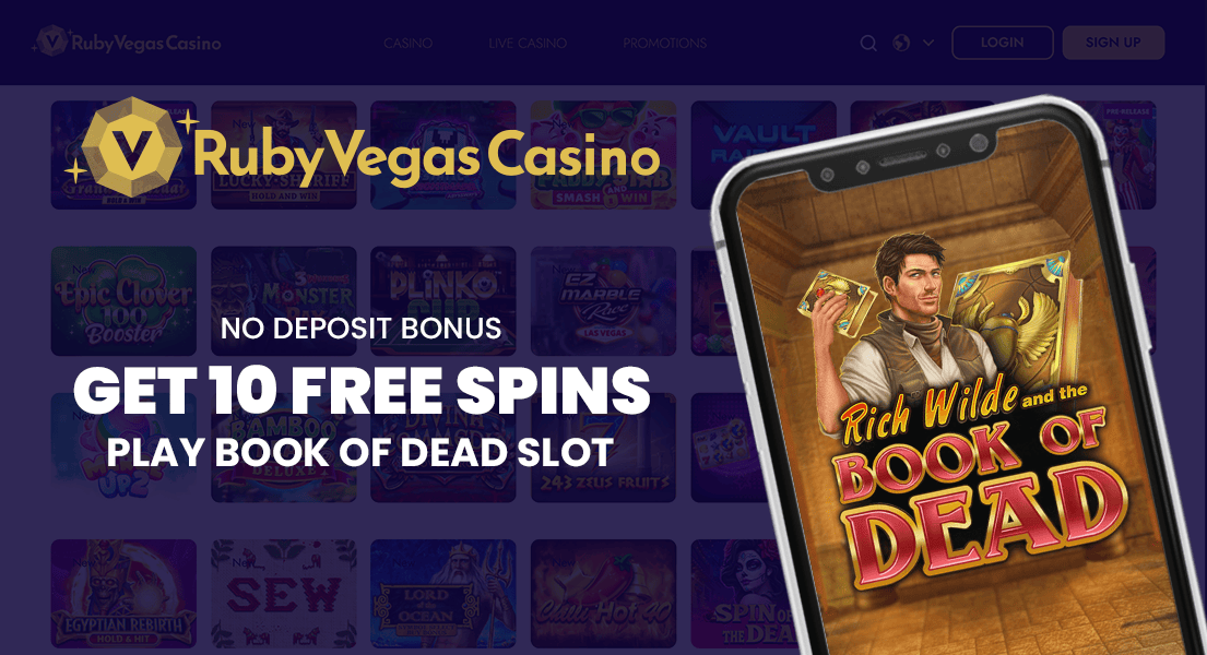 ruby vegas casino 10 free spins no deposit