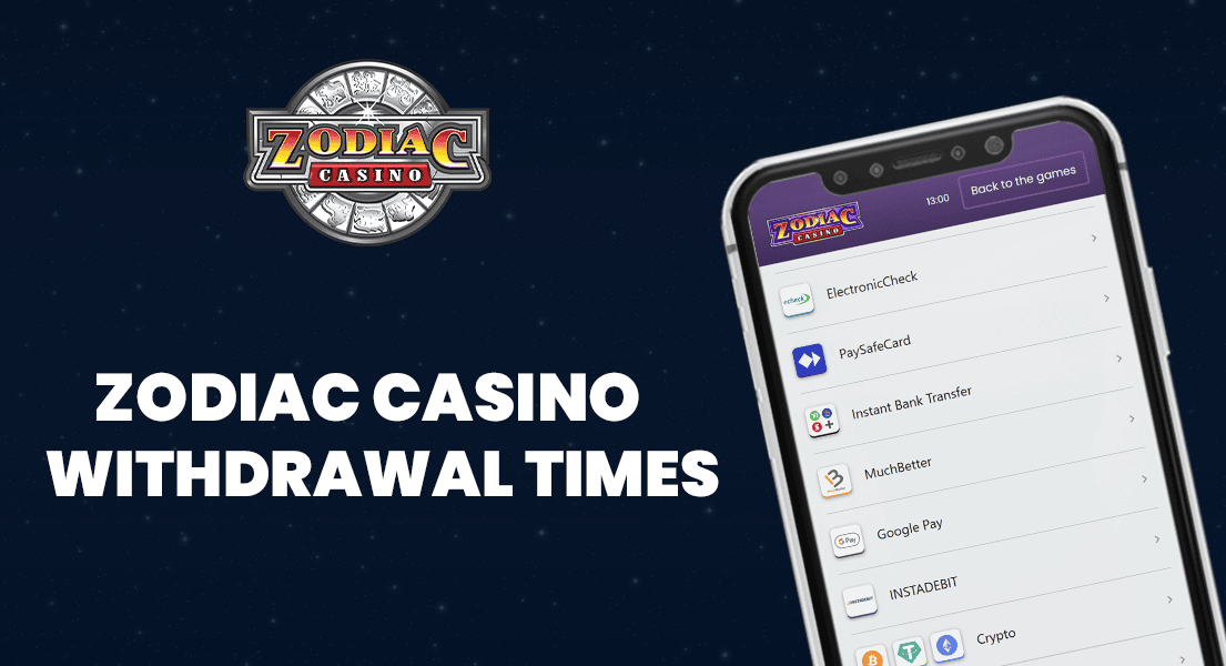 zodiac casino withdrawal times