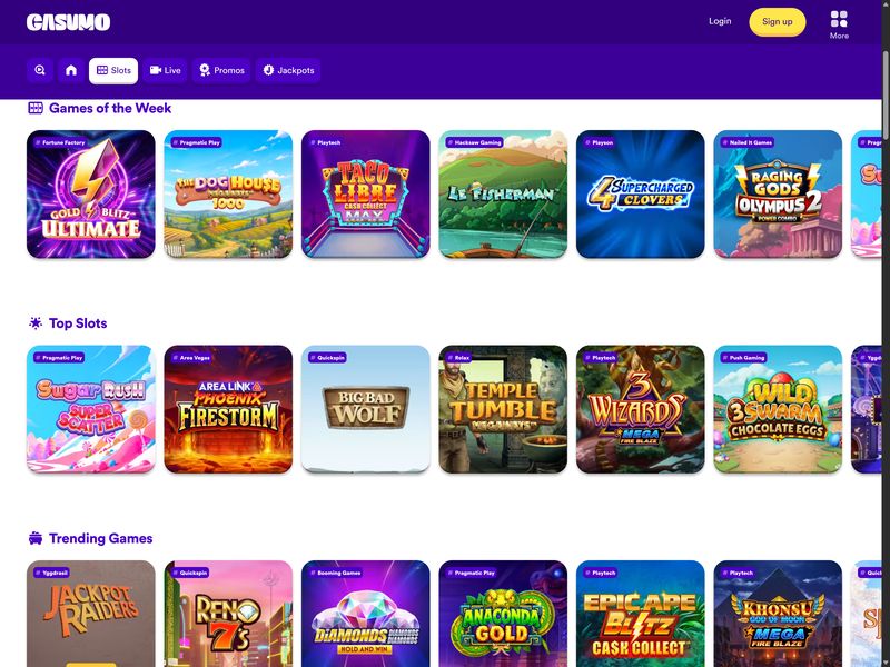 Casumo Casino Alberta games