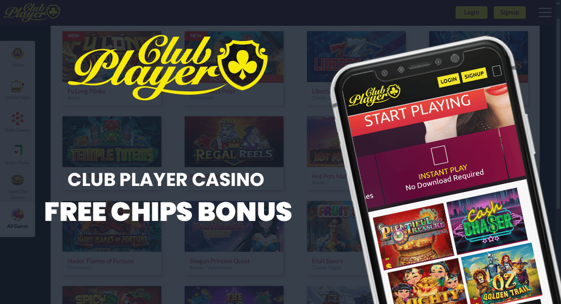 club player casino free chip bonus