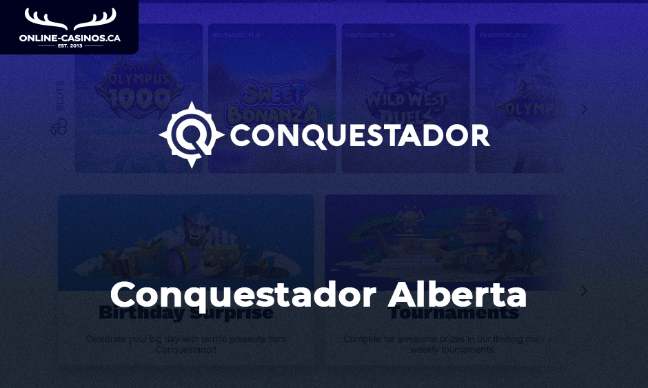 conquestador casino alberta logo