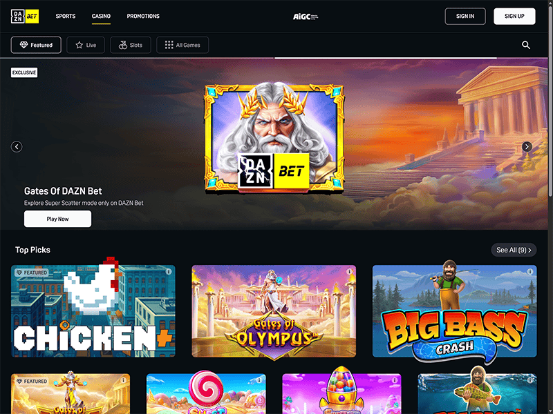 Dazn Bet Alberta website
