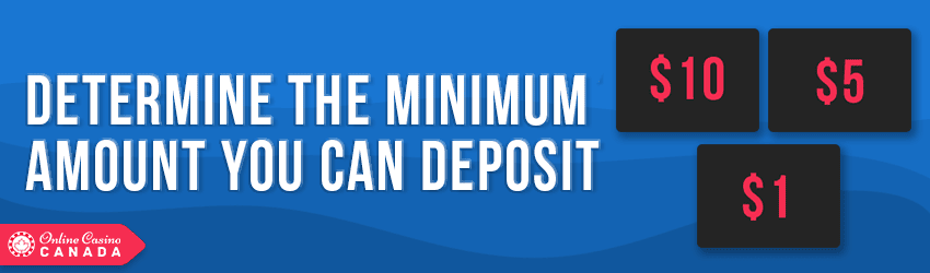 minimum deposit amount