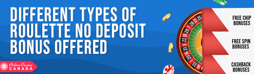 different types of roulette no deposit bonus offered