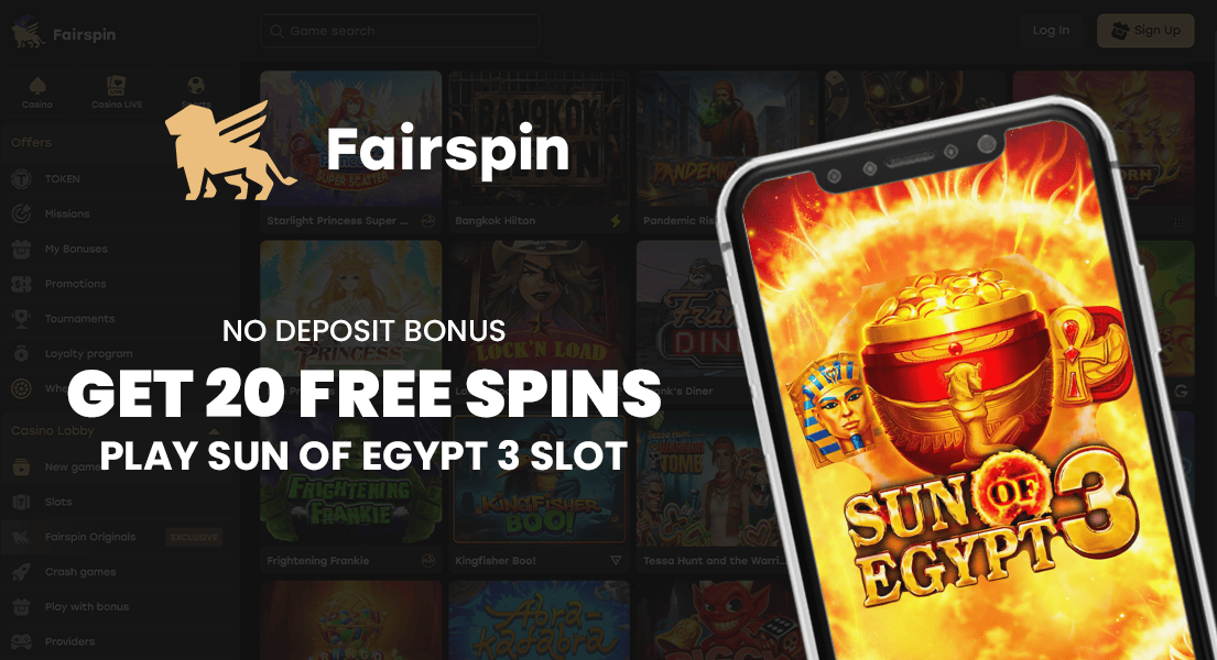 fairspin casino 20 free spins no deposit