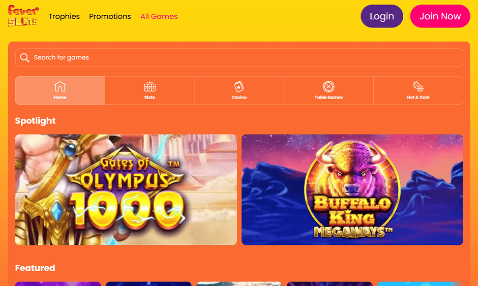 fever slots casino ontario games screenshot