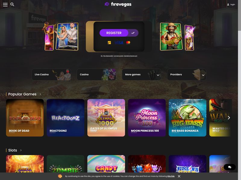 FireVegas Casino Alberta website