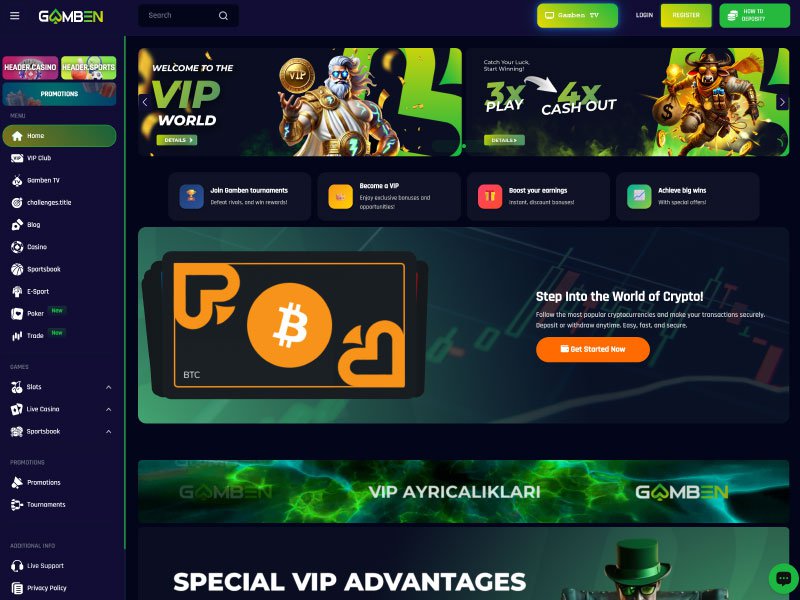 Gamben Casino website