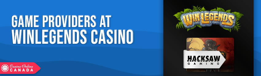 WinLegends Casino Game Providers