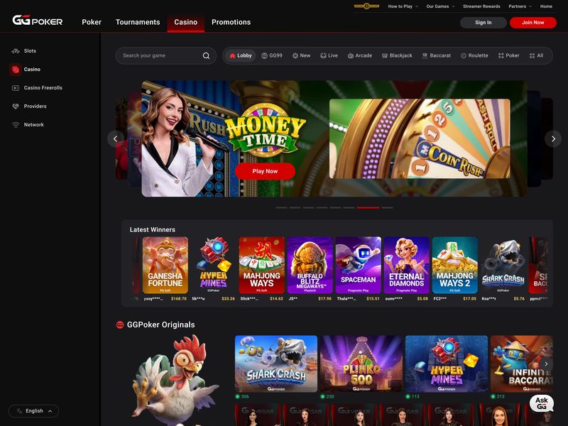 GGPoker Casino Alberta website