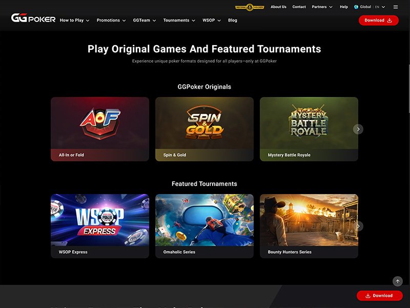 GGPoker Casino Alberta games