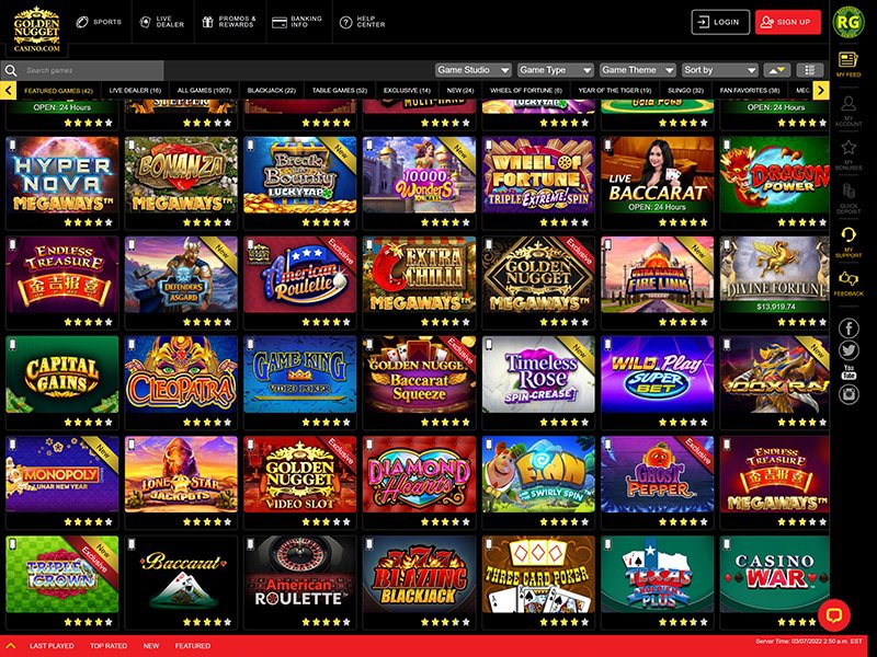Golden Nugget Alberta games