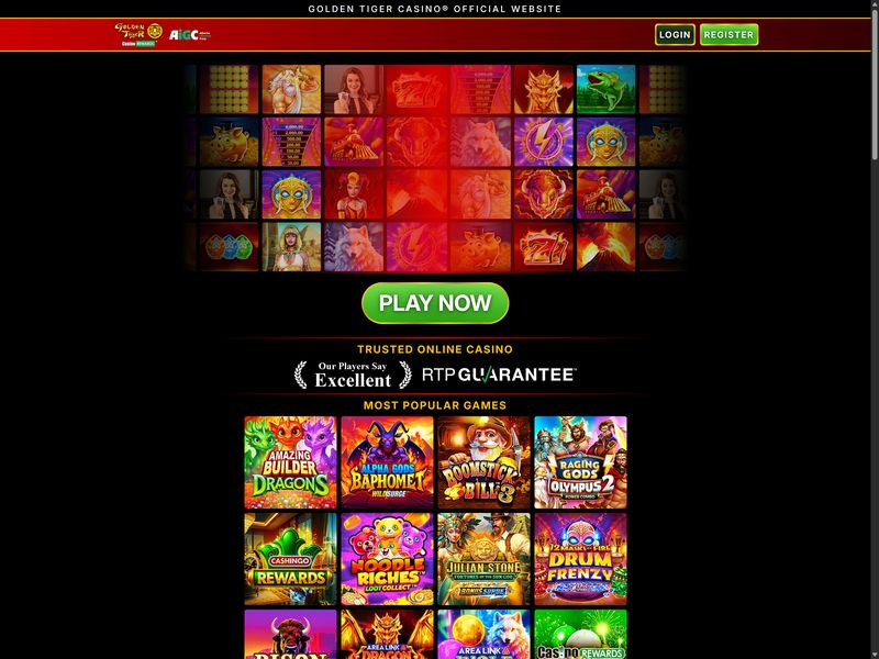 Golden Tiger Casino Alberta website