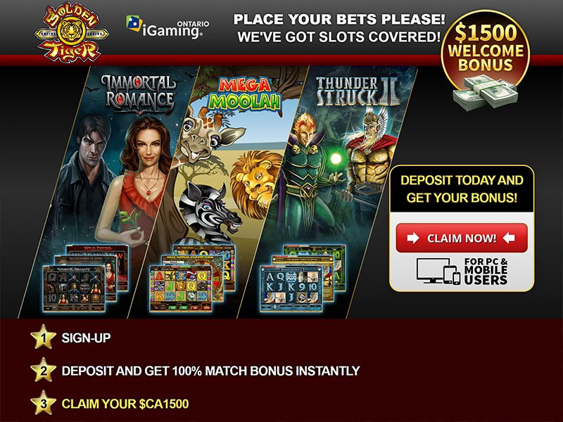 Golden Tiger Casino Alberta website