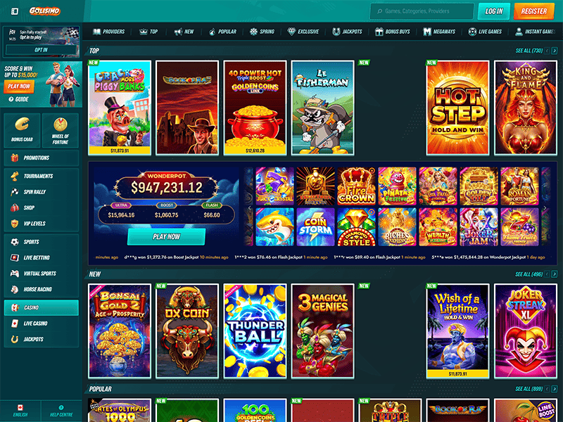 Golisimo Casino games