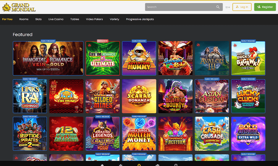 grand mondial casino ontario games screenshot