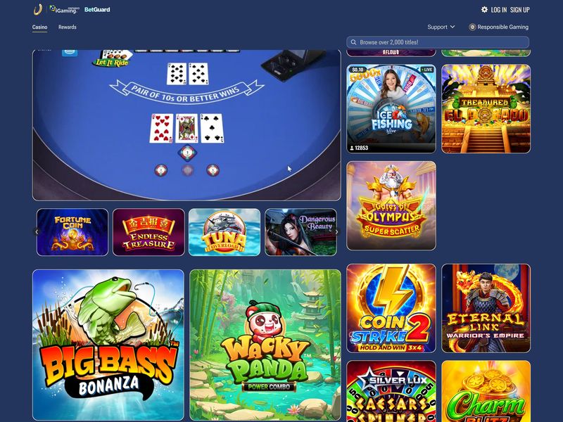 Horseshoe Casino Alberta website
