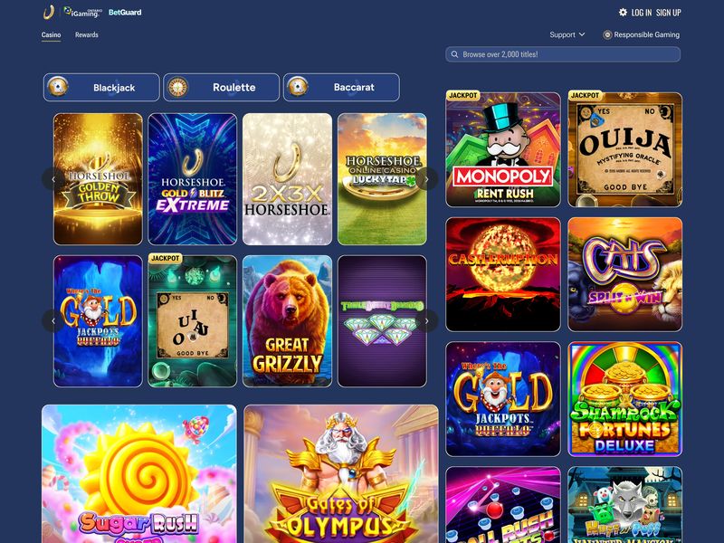Horseshoe Casino Alberta games