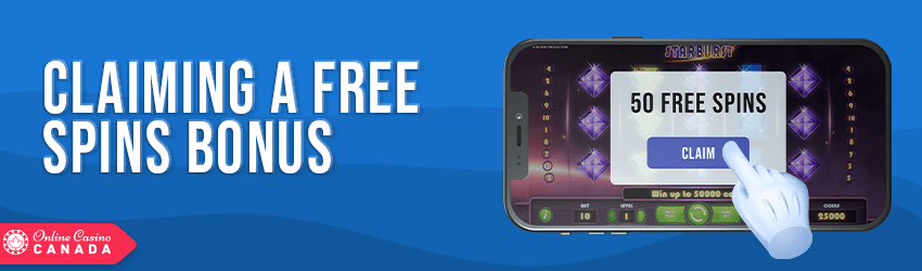 how to claim free spins bonus