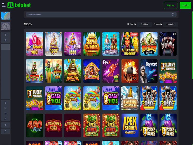 Jajabet Casino games