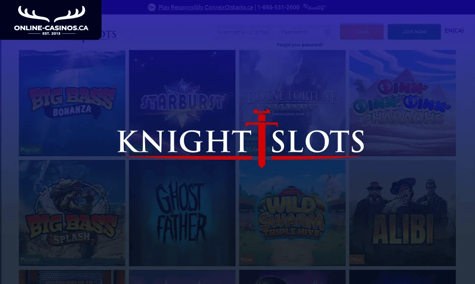 knightslots casino ontario logo