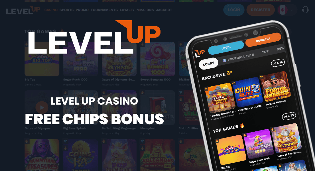 level up casino free chip bonus